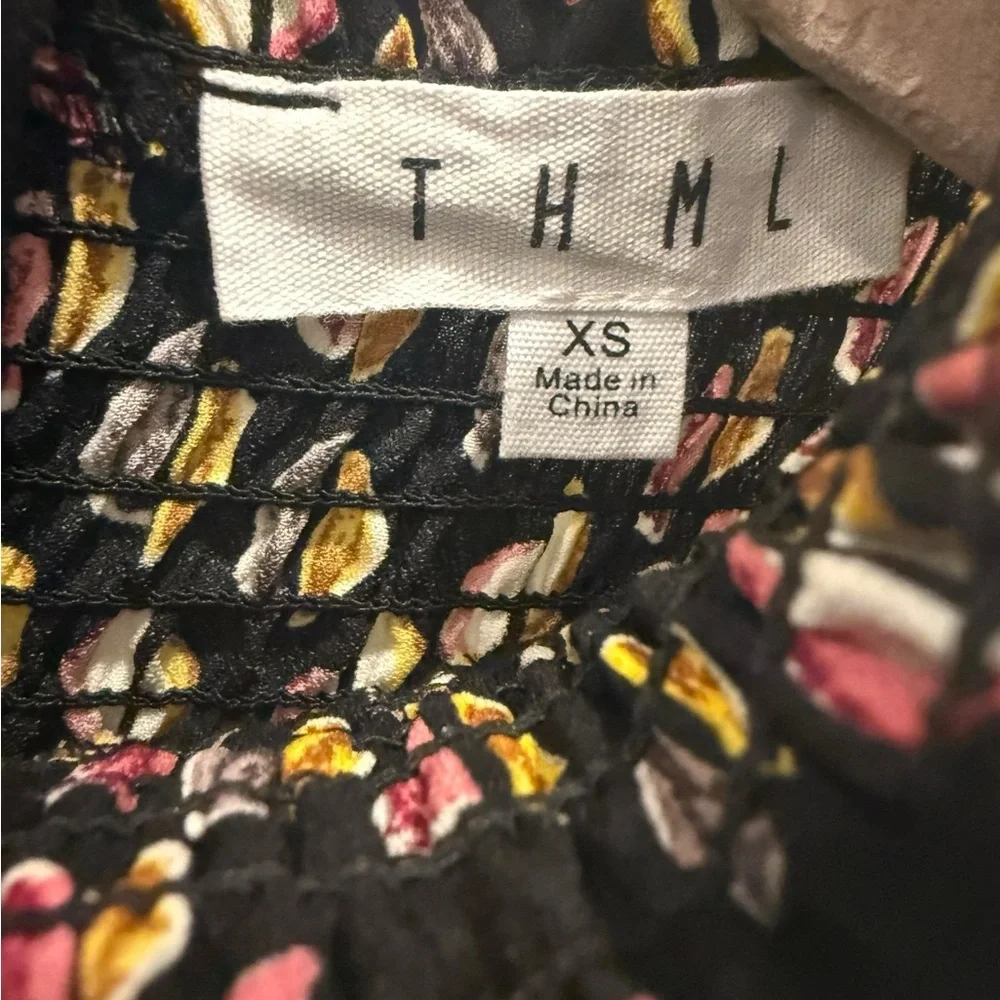 THML Black and Gold Mini Dress - Picture 3 of 3